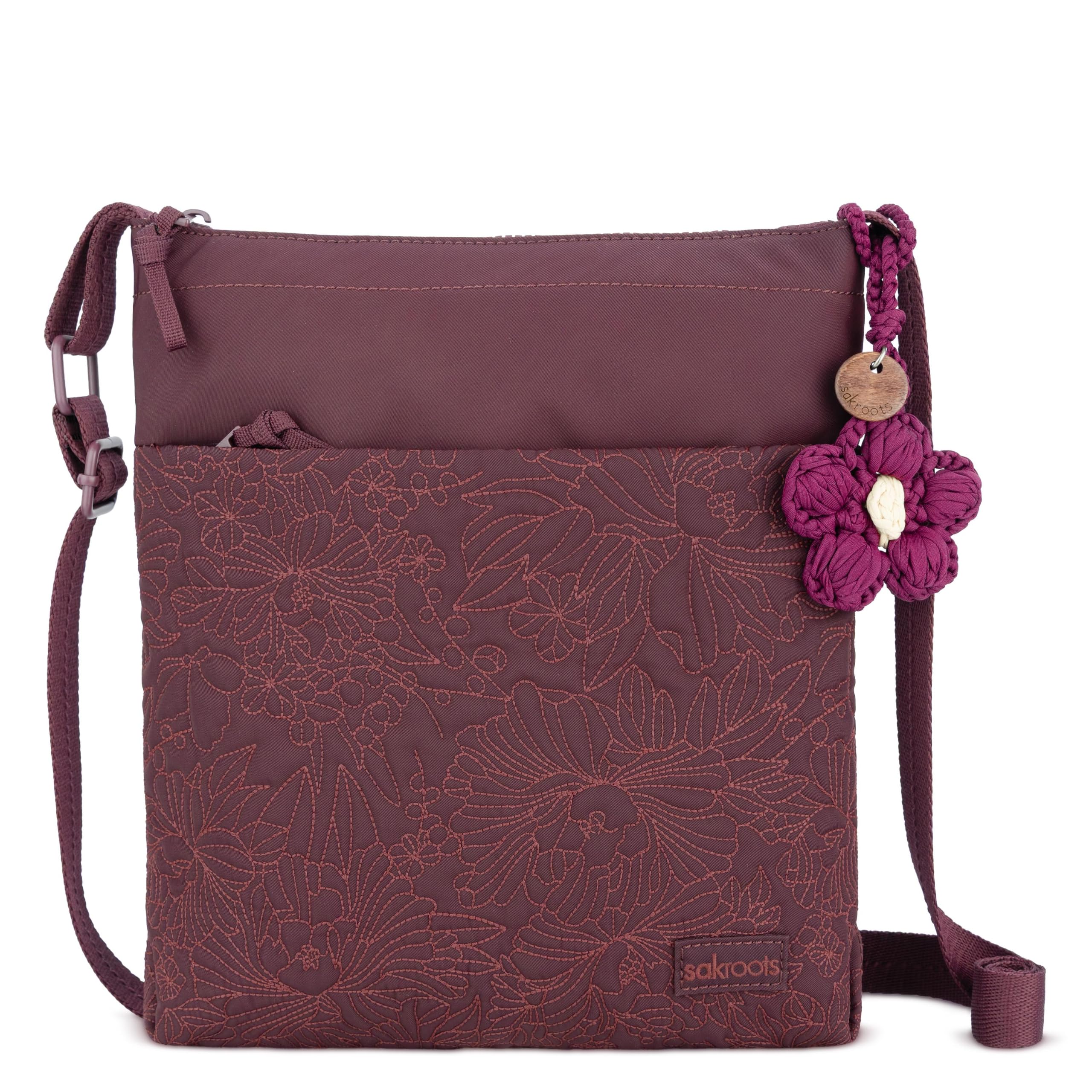 The Sak Basic Crossbody Purse - Cross Body Handbag For Everyday &amp; Travel - Zipper Closure &amp; Adjustable Strap