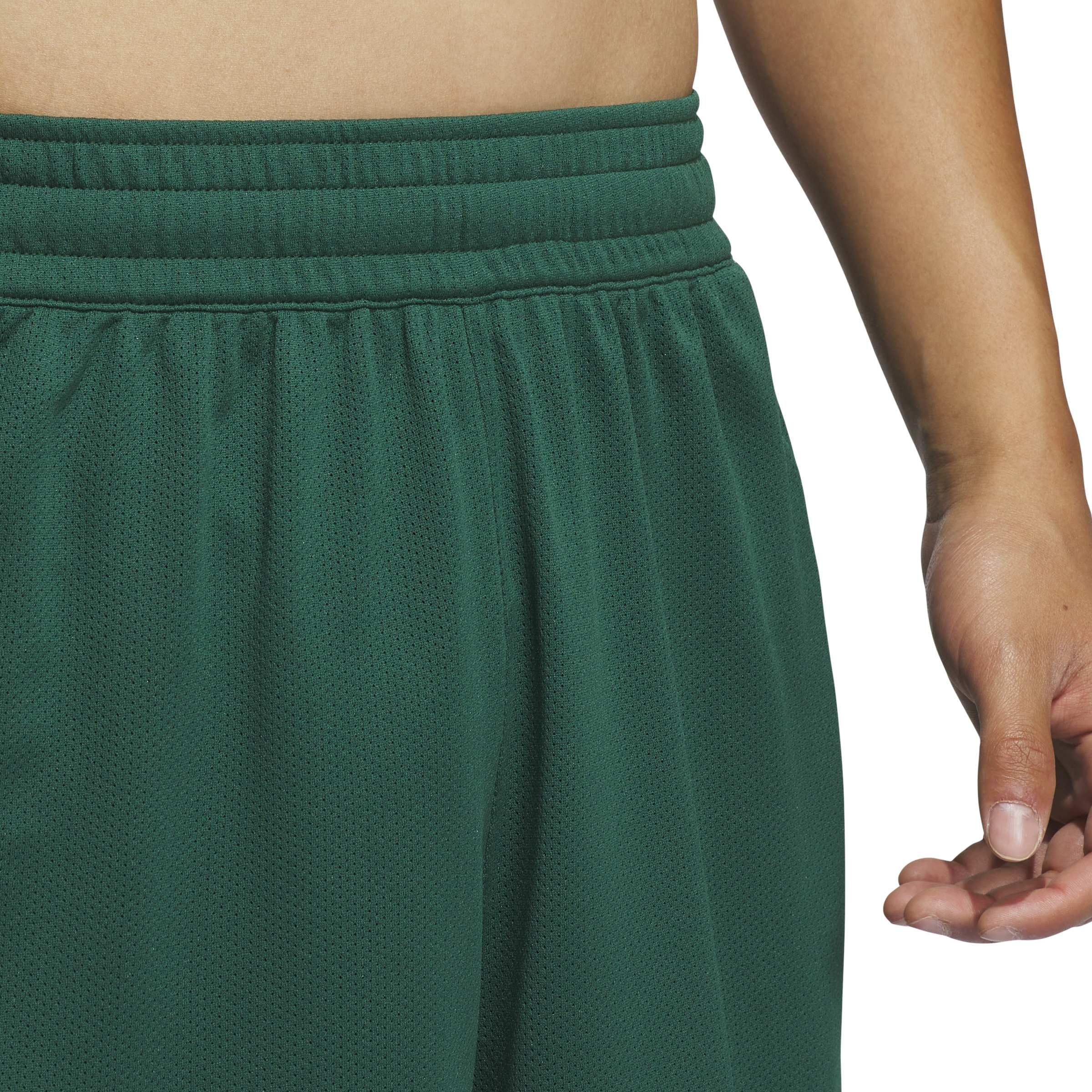 adidas Hombre M Everyday Pro Bball Short Shorts, Team Dark Green/White, XL