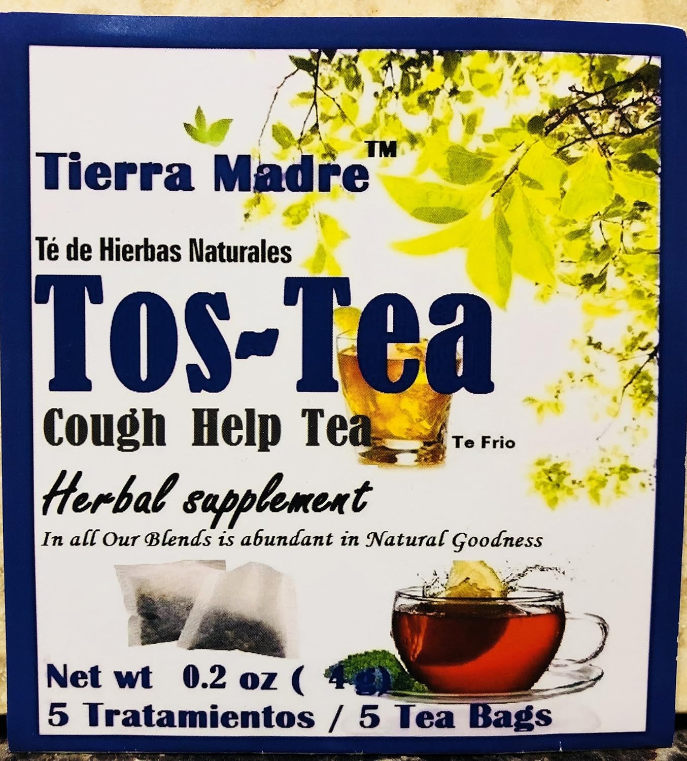 TIERRA MADRE TOS Cough Tea 2 Pack Amazon.ca Health & Personal Care