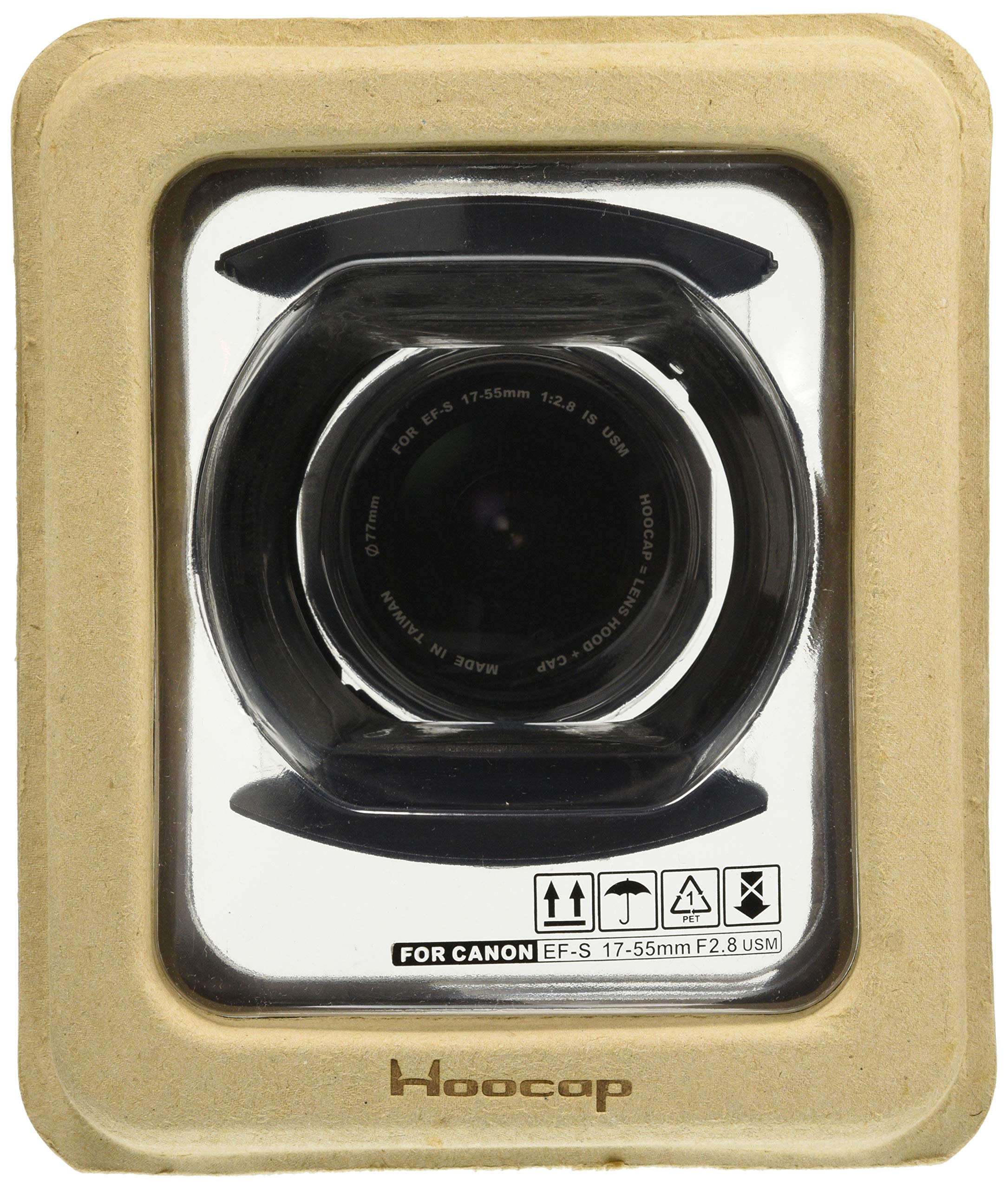 Hoocap EW77a capuchon pare-soleil pour objectif Canon EF-S 17-55mm f/2.8 IS USM