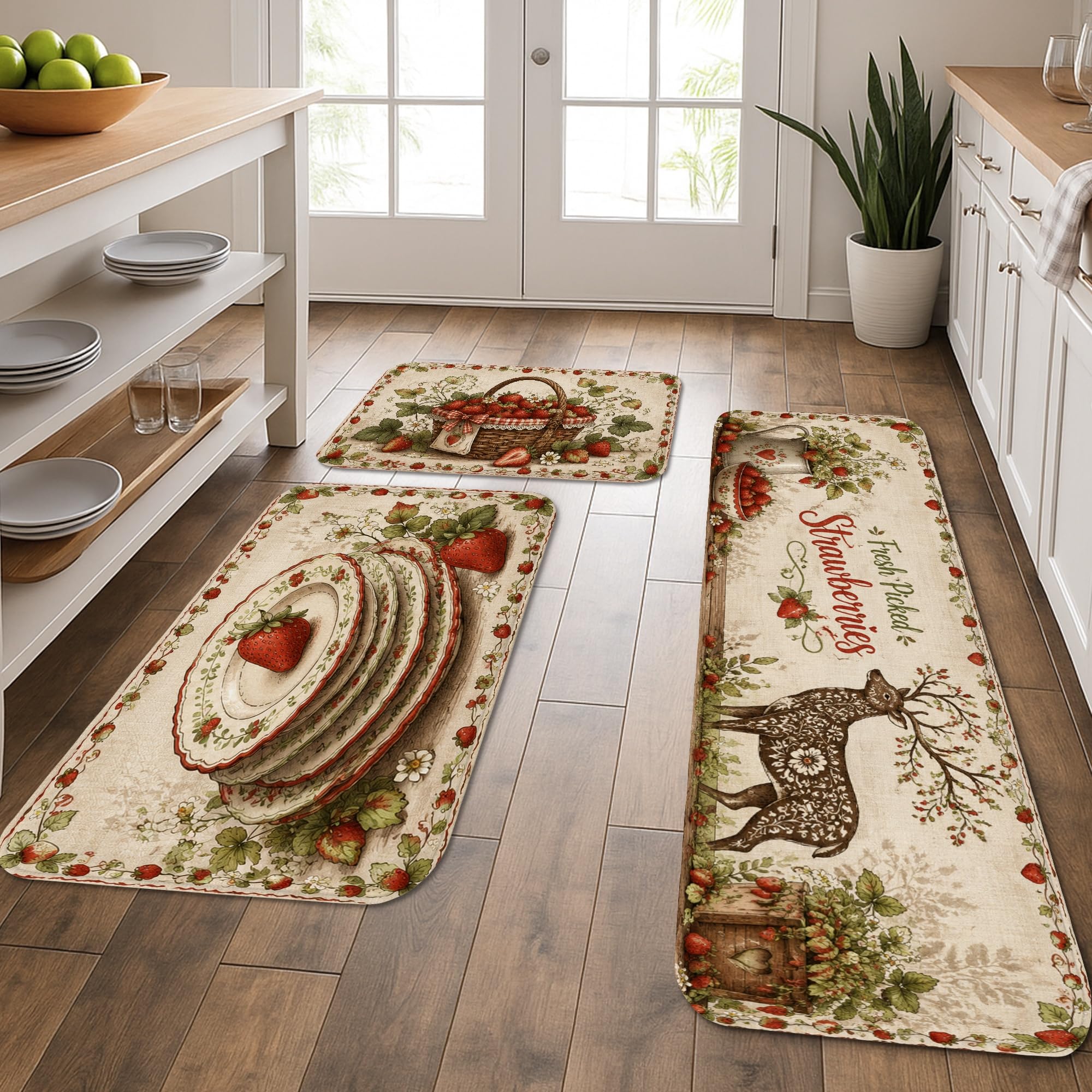 Tapis de cuisine lavables pour soulager les pieds devant l'évier