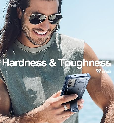 Miniatura 5 de Dexnor Funda para Samsung Galaxy Note 20 5G, Protector de pantalla integrado y soporte Protección de grado militar resistente a prueba de golpes