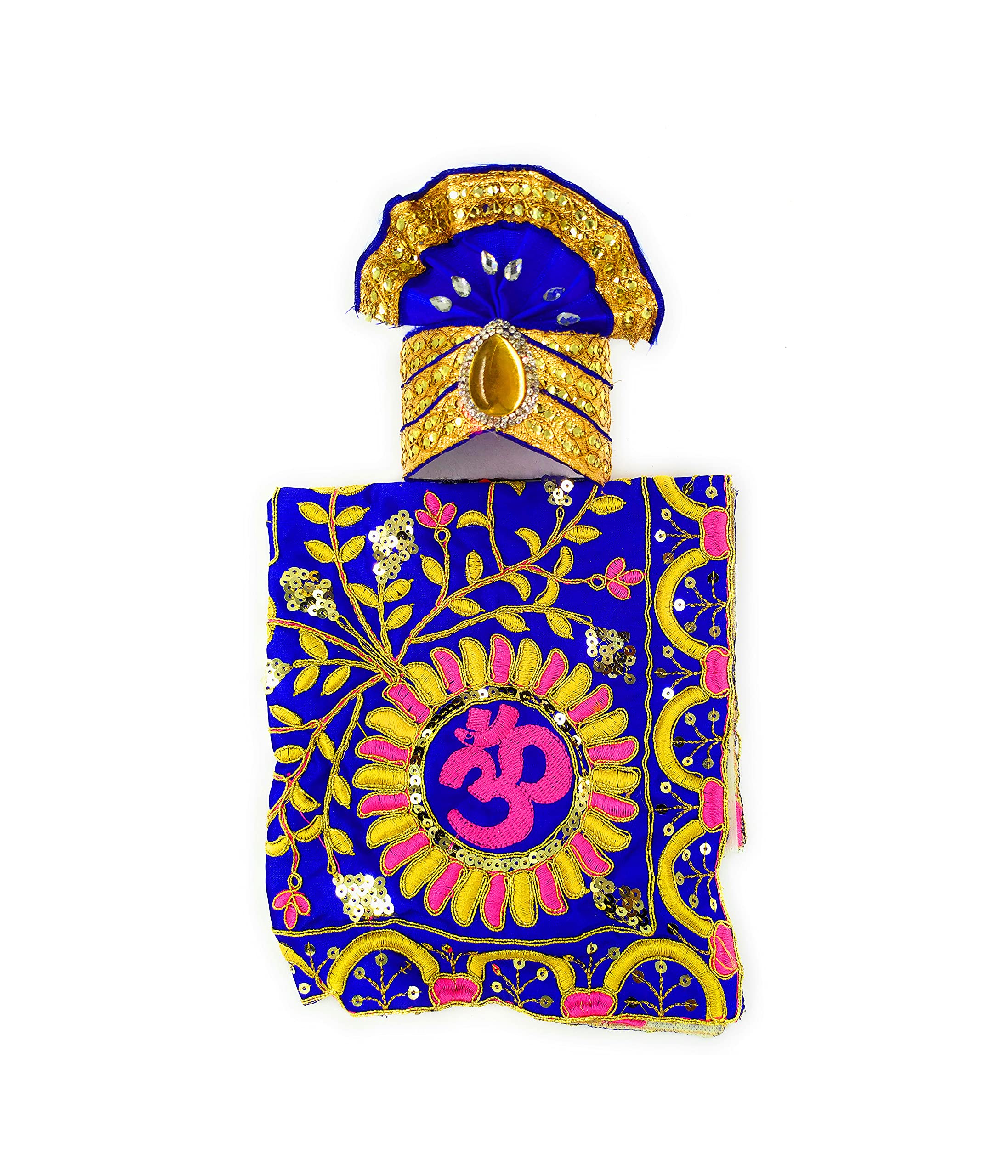 SHINDE EXPORTSSHINDE EXPORTS shirdi saibaba idol dress cloth vastra shawl (for 18 inches idol, Blue)