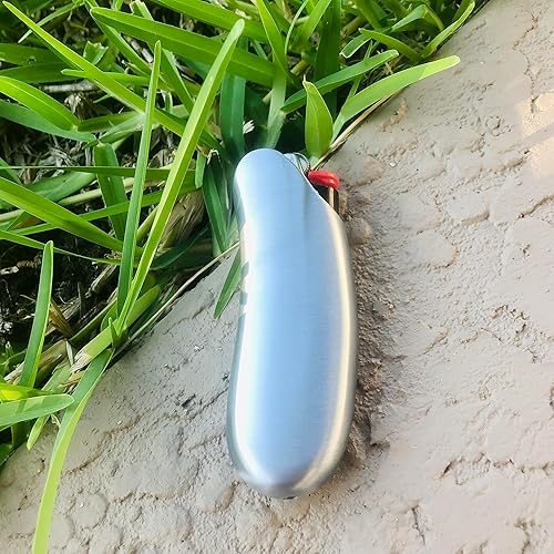 Miniatura 7 de Funda de metal compatible con encendedor BIC estándar para encendedor BIC tamaño estándar J6 de una pieza en plata mate