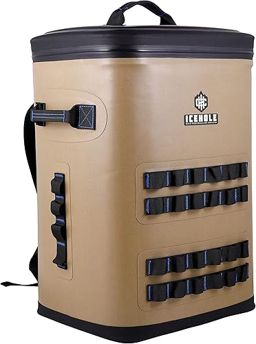 Miniatura 2 de ICEHOLE Mochila Cooler Soft Cooler Bag 30 latas portátil, impermeable, resistente a la perforación, aislamiento de espuma