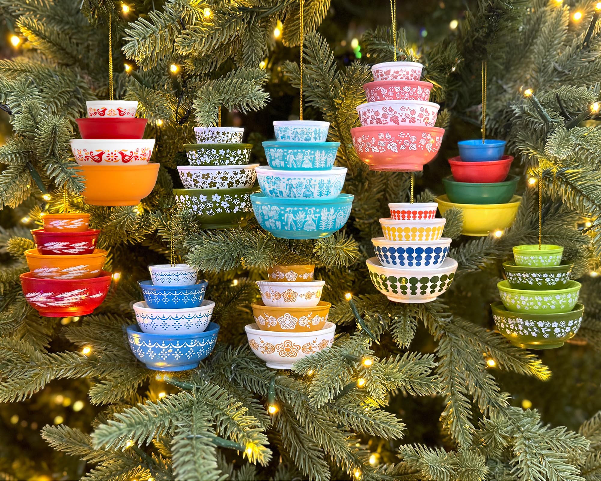 Amazon.com: Twinkltoast Vintage Bowl Christmas Ornament in