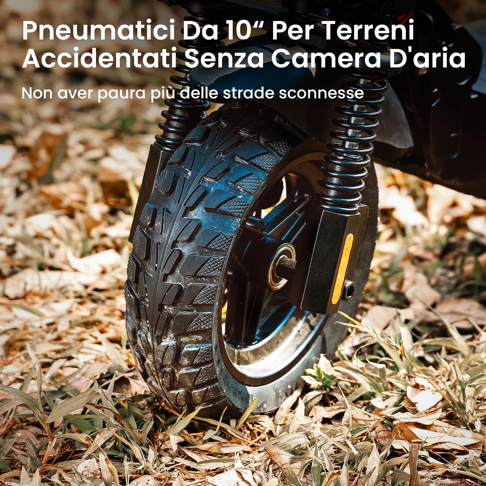 iScooter IX4 Monopattino Elettrico Adulti Fuoristrada 10'', Batteria da 48 V 15 Ah, Autonomia Massima 45 km, Pieghevole Design, Controllo Tramite App, Portata Massima 150 Kg, Ammortizzatore Quadruplo