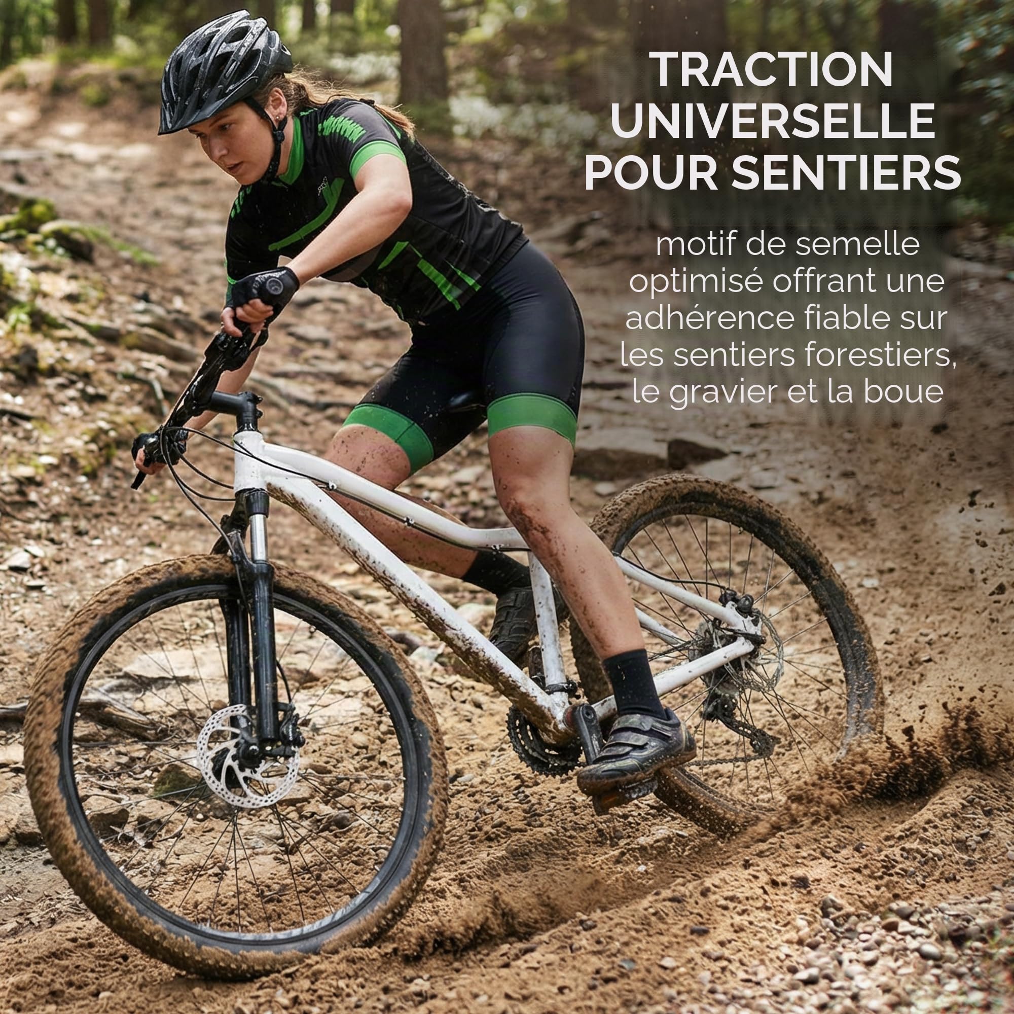 Fincci Velo Pneus VTT 27,5 x 2.10 Pouces - Paire Pliable Pneu Velo 54-584 pour Montagne & De Course & Électrique Bicyclette, Route Bici - Parfaites pour Boue, Sable, Gravier et rochers - Paquet de 2