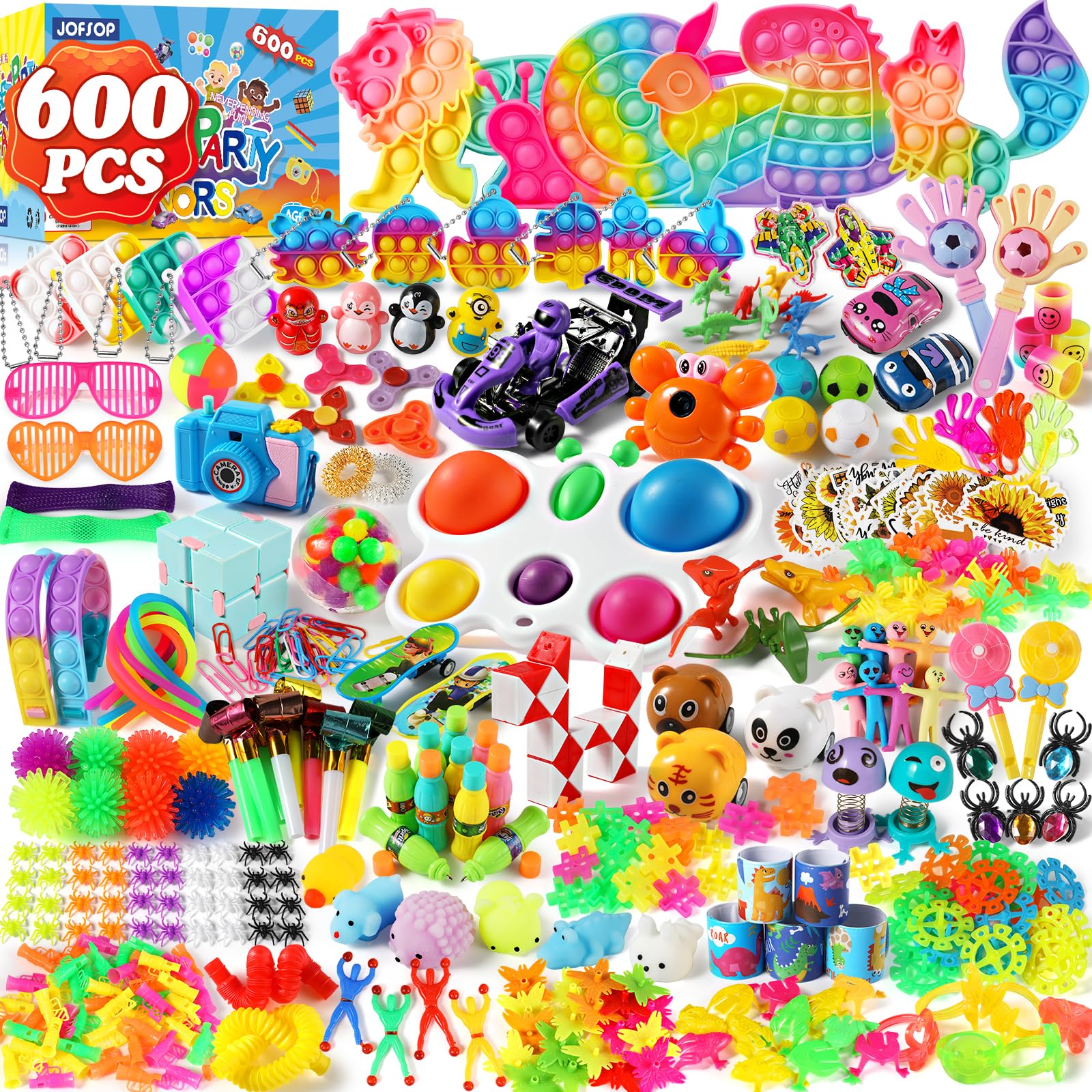 Photo 1 of 600 Party Favors for Kids, Fidget Toys Pack, Autism Sensory Toy Classroom Prizes,Treasure Box Toys for Classroom, Goodie
