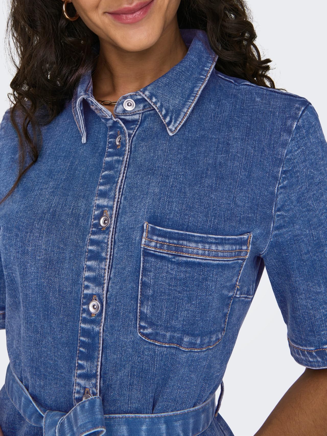 ONLY Female Jeanskleid ONLLANA Langes Kleid