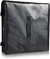 Vista 5 de New Star Foodservice 51100 Bolsa de entrega de pizza aislada, 18 x 18 x 5 pulgadas, color negro