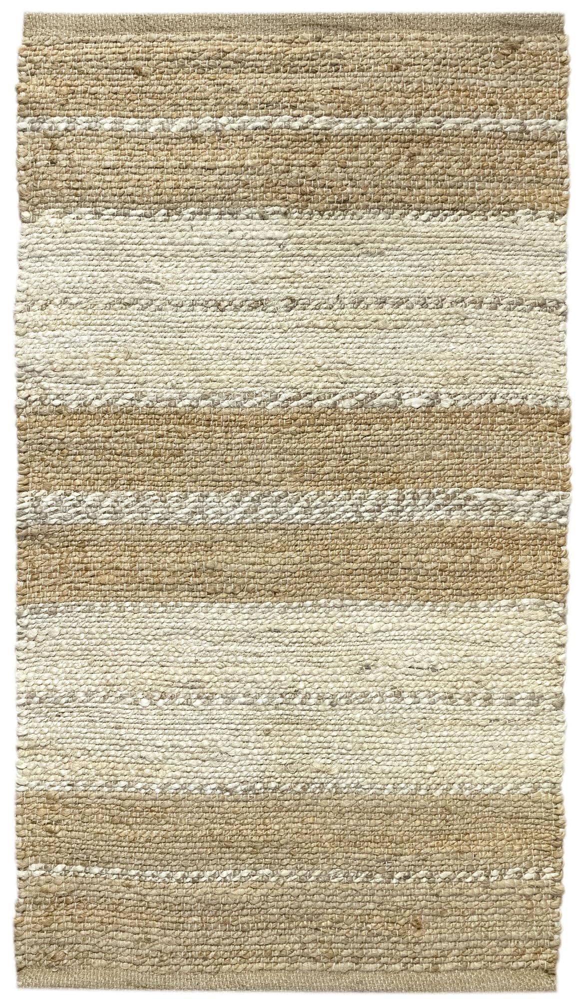 HAMID - Alfombra de Yute Nur, 100% Fibra de Yute Natural, Alfombra Suave, Tejida a Mano, Alfombra de Salón, Comedor, Dormitorio, Pasillos, Entrada, (D3, 150x80cm)