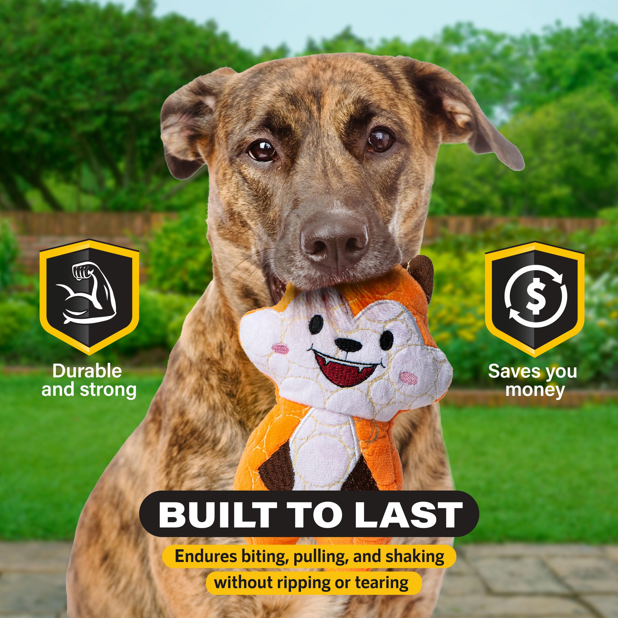 BITE FORCE Wildlife Tough Plush Toy for Dogs, Built with Kevlar, Multi-Layered with Reinforced Seams - Image 2