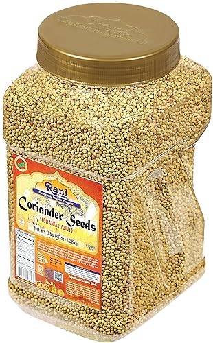 Miniatura 6 de Semillas enteras de cilantro Rani (Dhania), especias indias de 48 onzas (3 libras) 3.0 lbs tarro de PET a granel  Todo natural  Apto para gluten