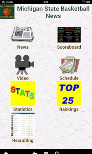 Michigan St. Basketball News (Kindle Tablet Edition)