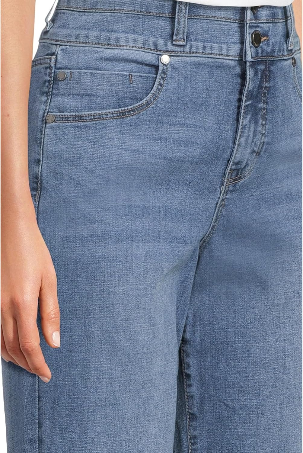 Liverpool Womens Kennedy High-Rise Straight Jeans W/Double Waistband - Image 4