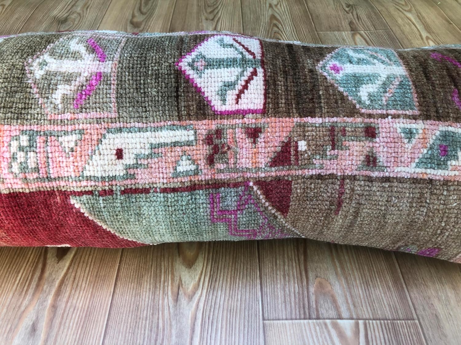 Turkish Lumbar Pillow Covers/ 12 x 36 inches Turkish Lumbar Pillows,Turkish Rug Pillow Cover/Turkish Rug Pillow Cover |