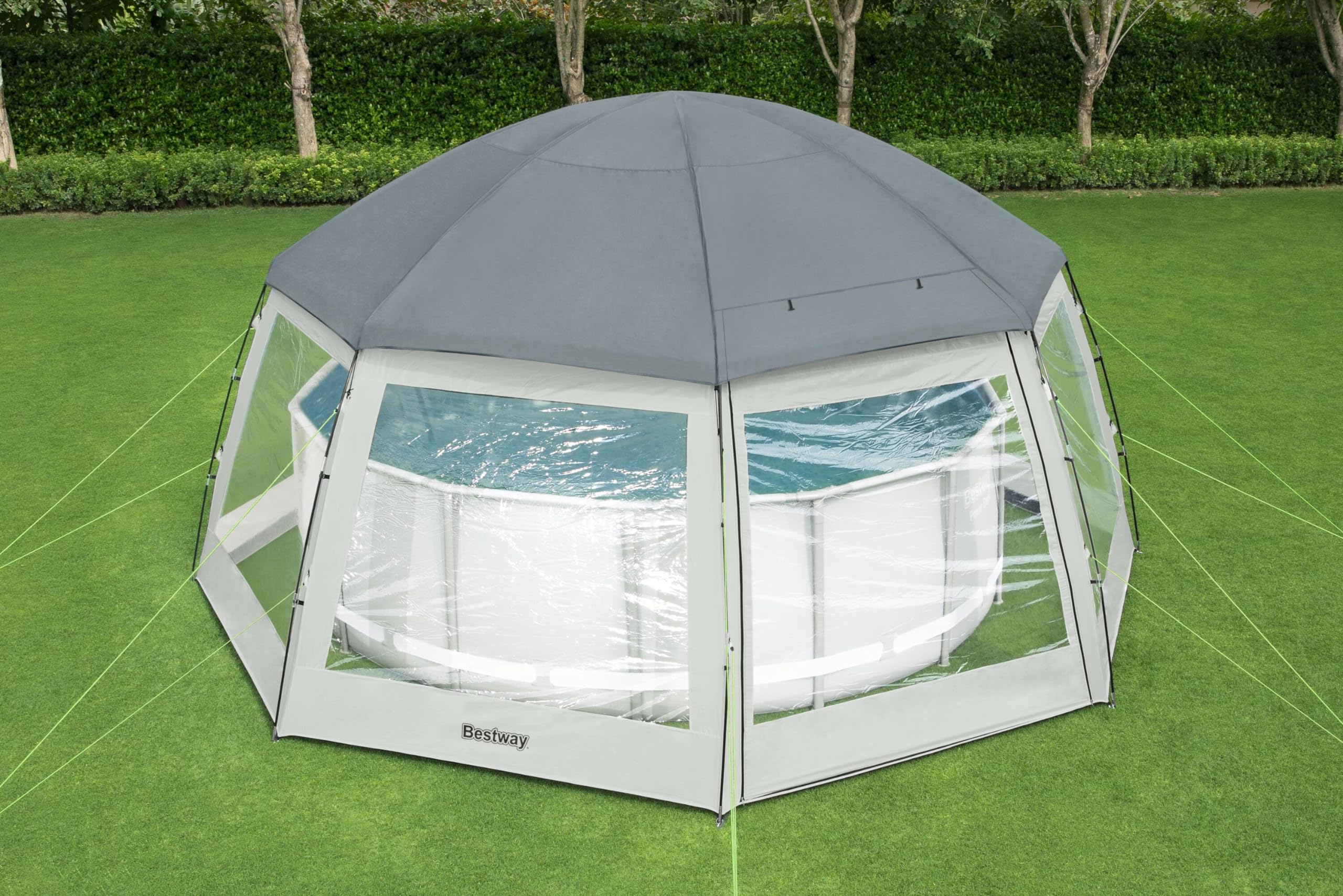 Bestway 58612-6 Gazebo per piscina e minipiscina idromassaggio rotondo