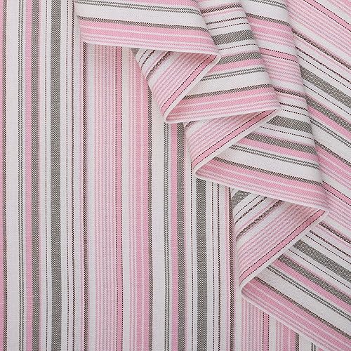 Miniatura 2 de Mook Fabrics Rayas de rayónlino, corte rosa por yarda