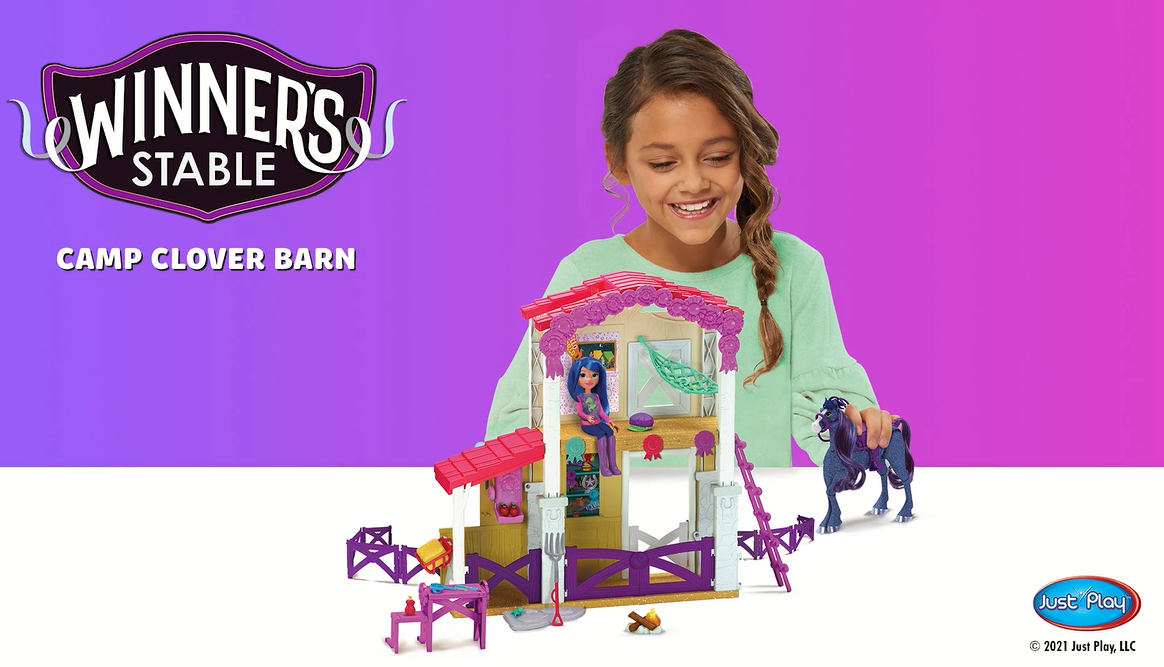 Winners Stable Camp Clover Barn Playset - Horse Stable Toy With Doll & Figure - View #5