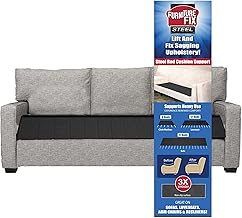 Furniture Fix Steel for Chair, Sofa, Loveseat, Mattress, or Couch-Cushion Support, Supercomfortable Nonslip Adjustable Seat Support, Extend Furniture Life, (66 x 26) Inches Deep (Black)