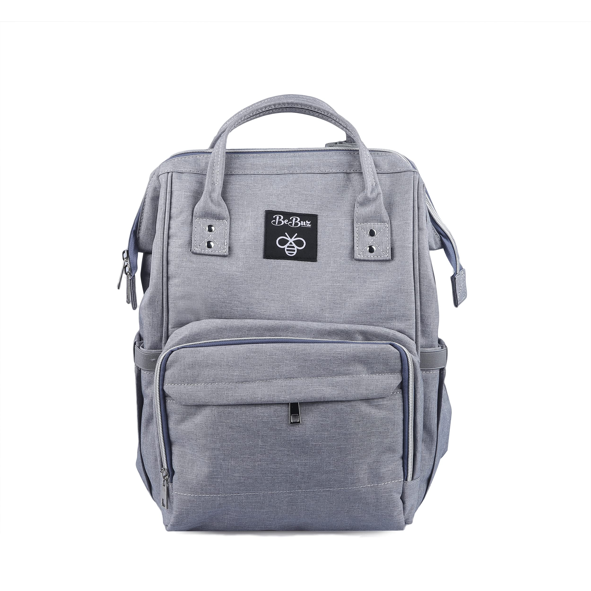 Diaper Bag Backpack with USB Port,Baby Nappy Changing Backpack Bag with Stroller Straps, Multi-Function Waterproof Stylish Tote Bag