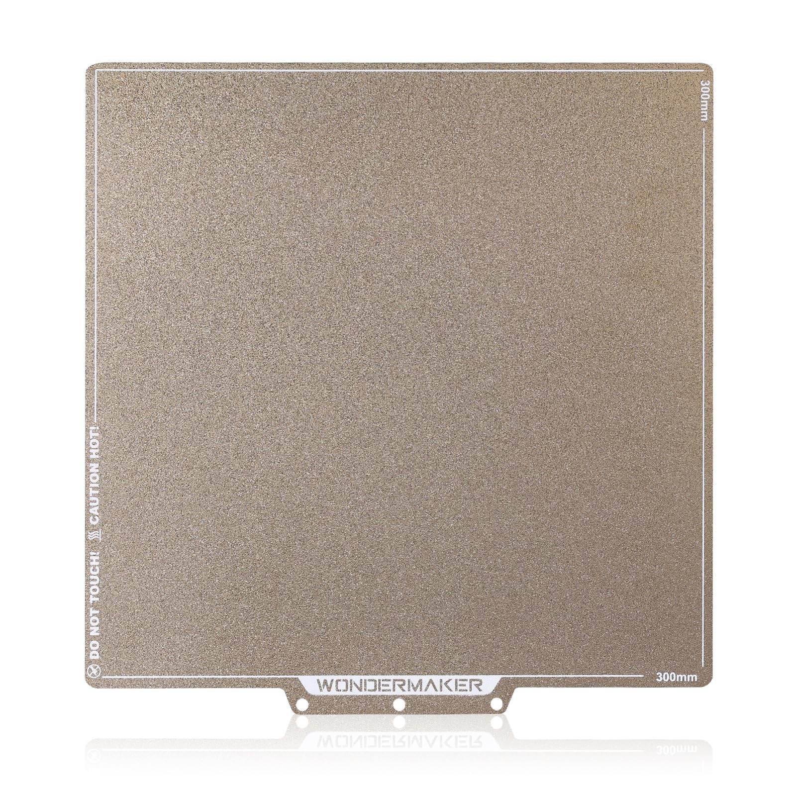 SainSmart x WonderMaker ZR Double Sided PEI Spring Steel 300×300mm Build Plate, Textured PEI Magnetic Flexible Heated Bed, High Flatness PEI Sheet, Accessories Replacement for WonderMaker 3D Printer