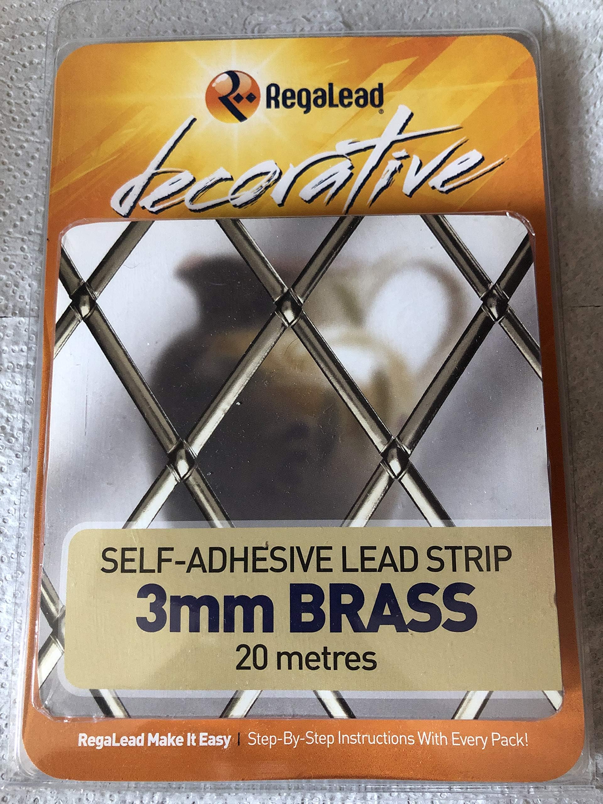 3MM Brass Lead Window/Door Strip 20 METRES SELF Adhesive REGALEAD
