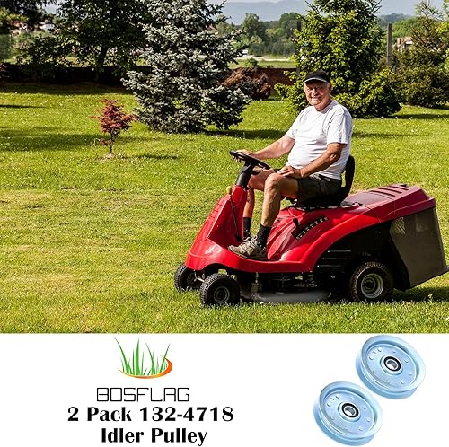 Vista 11 de 132-4718 La polea reemplaza Toro 132-4718 polea tensora plana, Exmark 1-603843, 116-3626, 132-7543, E603843 para Toro X4800, X4850, X5450, X4850