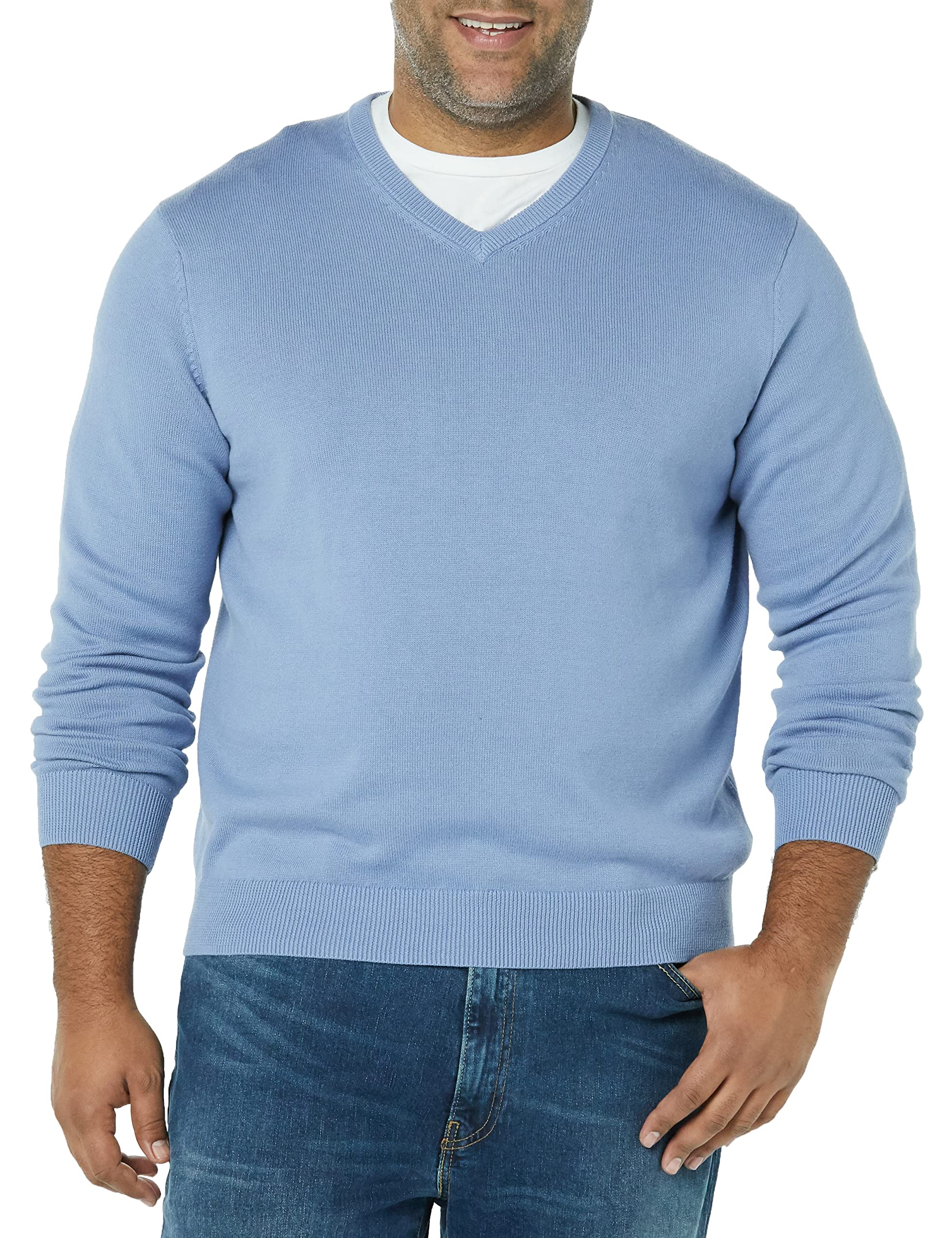 Amazon Essentials Maglione con Scollo a V (Disponibile in Taglie Extra Forti) Uomo