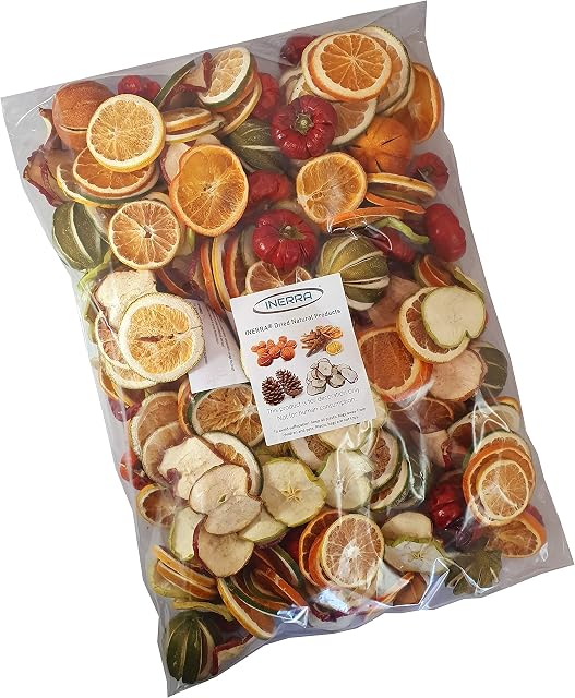 INERRA Christmas Dried Fruit Selection - Mixed Bag - Decoration Scents & Potpourri (1 Kilogram)