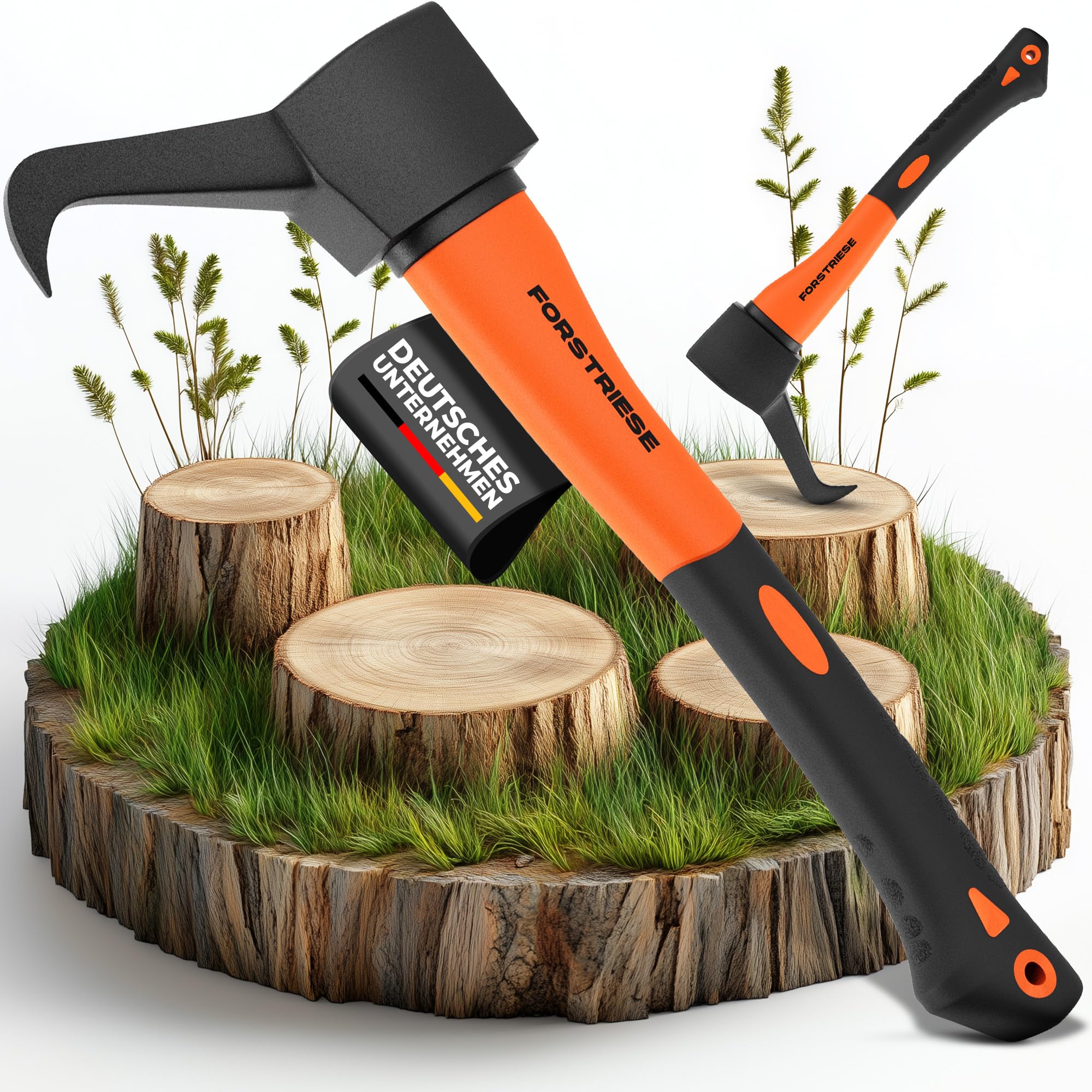 Sappie - Herramienta Forestal Sapie TX37 de 37 cm, Mango de plástico de Fibra de Vidrio inastillable, con Agarre ergonómico para un Agarre Seguro, Forst Zappi