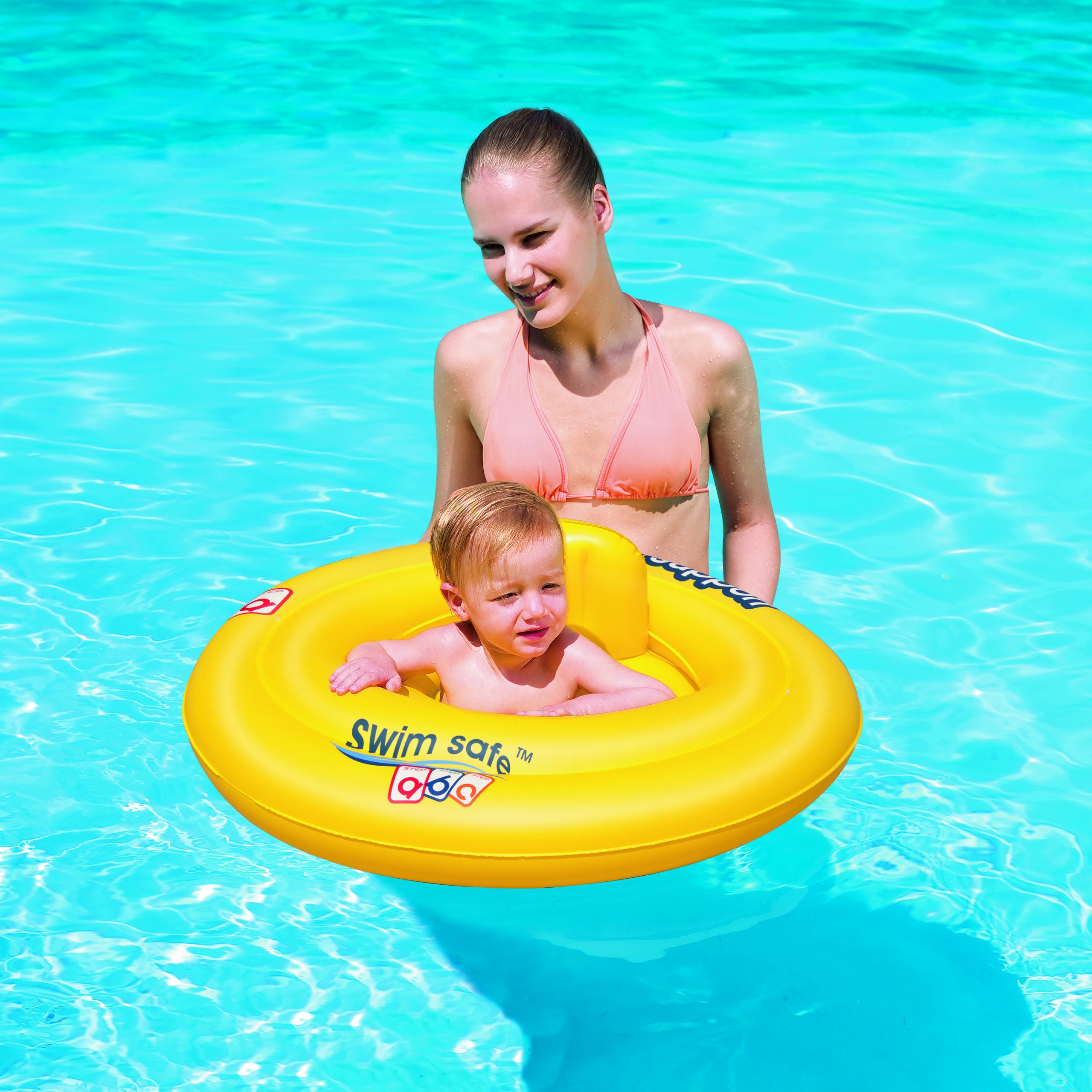Intex My Baby Float Swimming Pool Infant Chair Lounge with Backrest