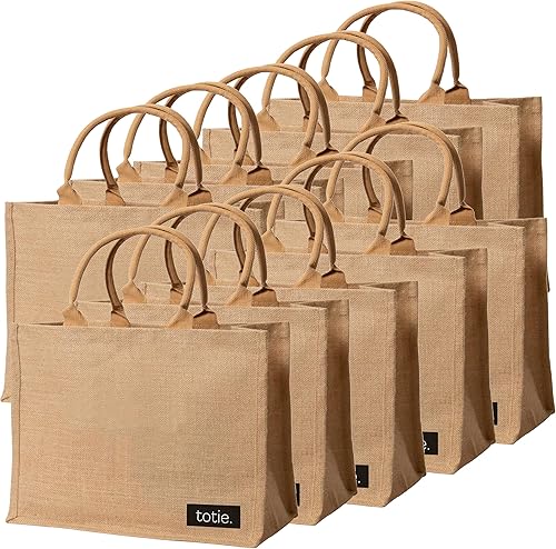 Miniatura 1 de totes. Bolsas de arpillera grandes - Bolsas de arpillera con asas - Bolsas de regalo de arpillera - Bolsas de yute - Bolsas de yute con asas