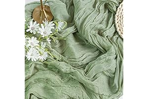 Sage Green Cheesecloth Table Runner 35x120 Inches