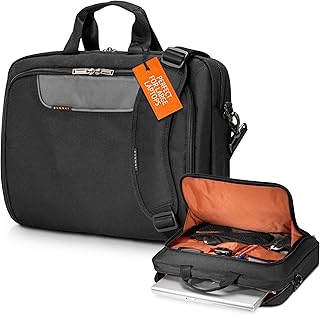 Everki Advance valigetta per laptop 18,4" – valigetta business per donna e uomo, ideale per viaggio, borsa messenger robusta – Nero (EKB407NCH18)