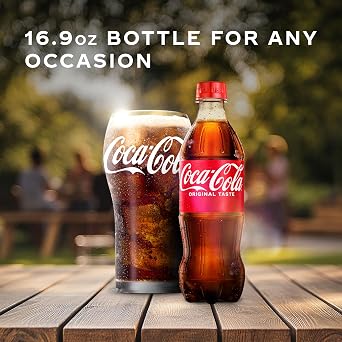 Coca-Cola Soda Soft Drink Bottles, 16.9 fl oz, 6 Pack