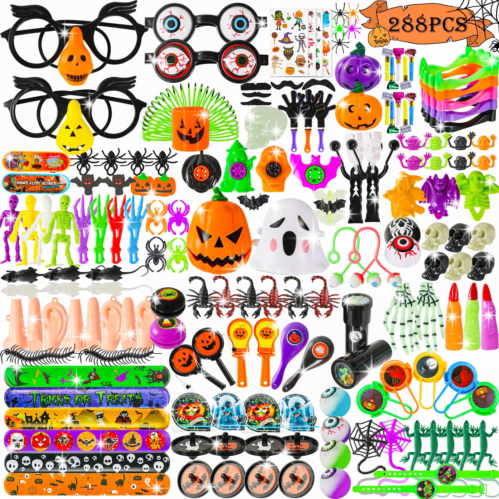 24 Stück Halloween Süßigkeitenboxen Aus Papier – Dreieckig, Ca. 8x8x9 Cm, Mit Bändern