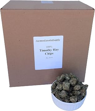 15 Pounds Premium Timothy Hay Chips for Pets