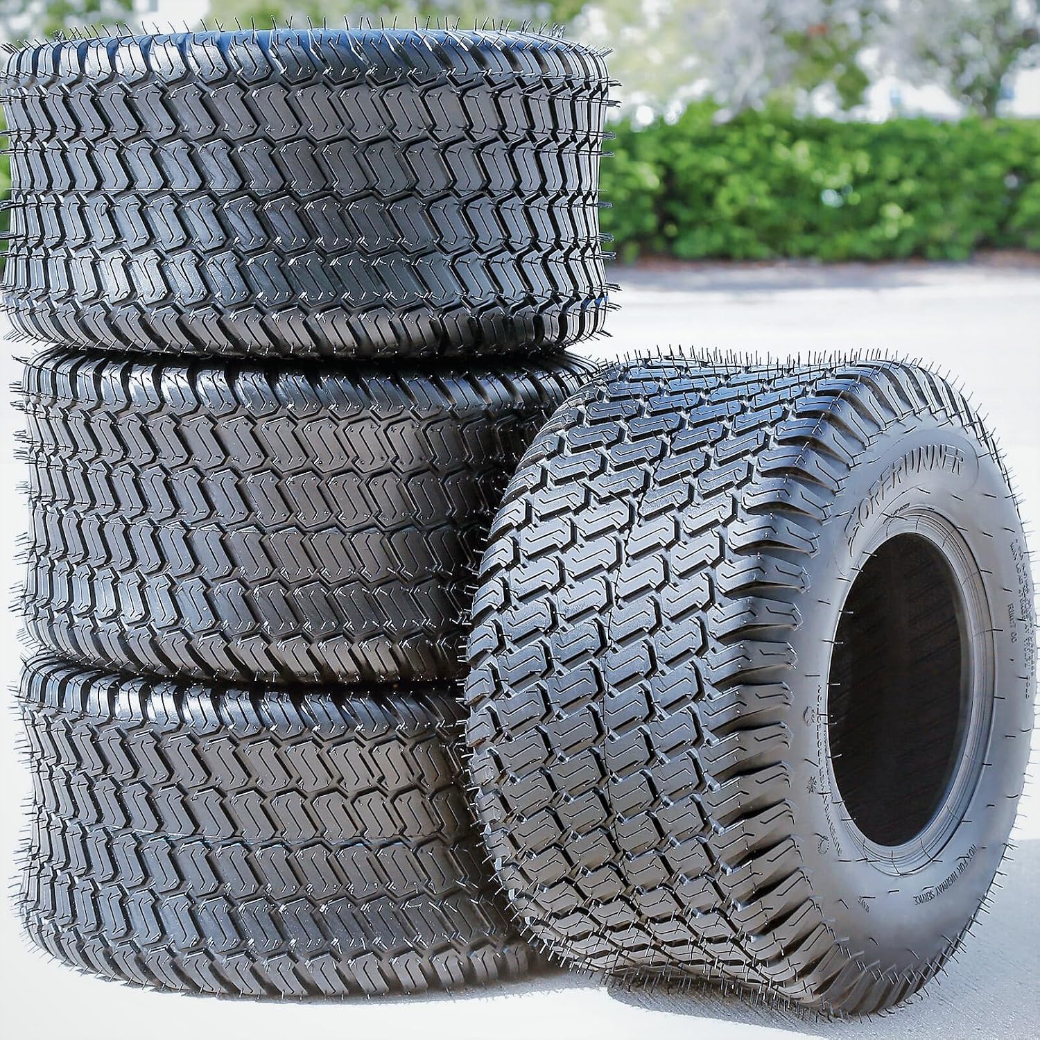Forerunner Wave Lawn Mower & Garden Tractor All-Season Tire-13x5.00-6 13x5-6 13x5x6 Load Range 4 Ply BSW Black Side Wall
