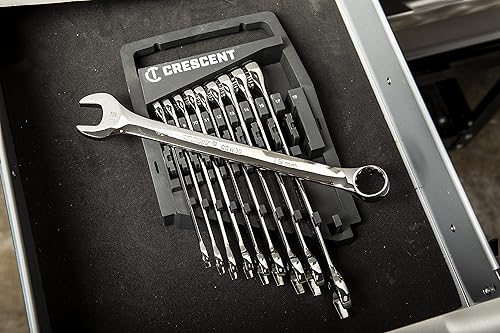 Miniatura 9 de Crescent Juego de llaves combinadas métricas de 10 piezas de 12 puntos - CCWS3-05