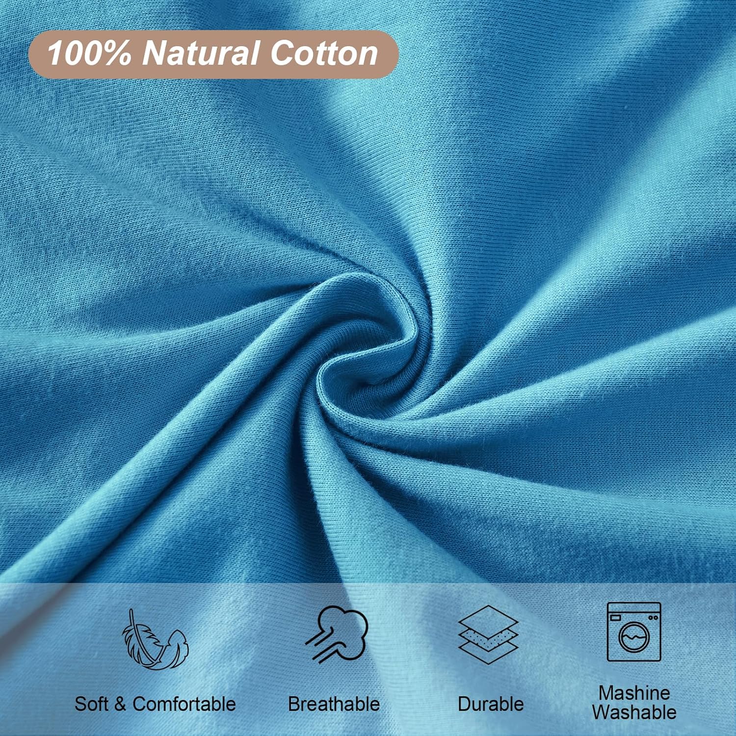 david's kids 100% Organic Cotton Baby Sleep Sack 0-6 Months, Soft Baby Wearable Blankets with 2-Way Zipper, 2 Pack Comfy Sleeping Bags for Infant Newborn Boys Girls Neutral, Small Size, Grey & Blue - Image 4