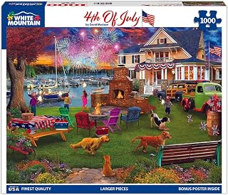 White Mountain 1000 Piece Jigsaw Puzzle Patriotic Summer, 4th of July