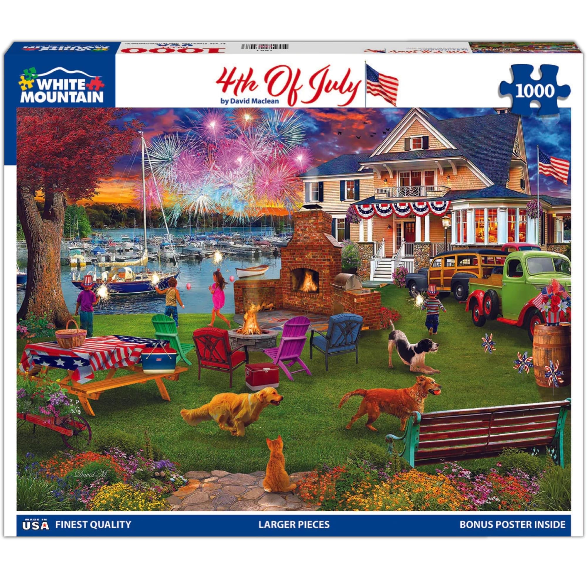 Amazon | ホワイトマウンテン - 7月4日 - 1000ピース ジグソーパズル