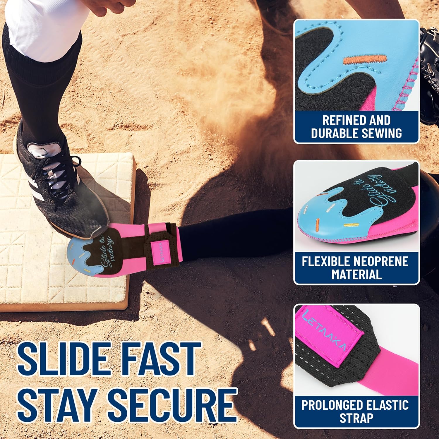 Sliding Mitt Youth - Sliding Mitt for Baseball & Softball, Kids Baseball Sliding Mitts for Full Hand Protection, Right or Left Hand Breathable Sliding Glove Gifts for Boys and Girls