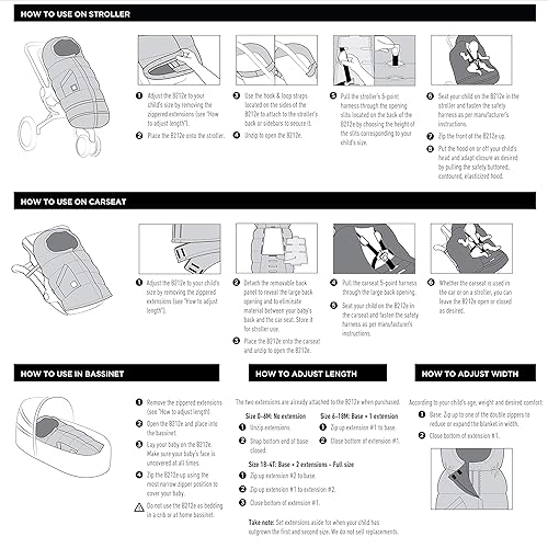 Miniatura 6 de Saco abrigado "212 Evolution" de la marca 7A.M. Enfant, con capucha, extensible, se adapta a carriolas, talla única , lila, (Metallic Lilac)
