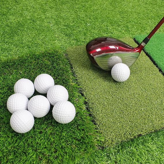 KOFULL Foam Golf Practice Balls, 24 Pack Realistic Feel and Limited Flight Training Balls for Indoor or Outdoor, Soft Practice Golf Balls for Backyard