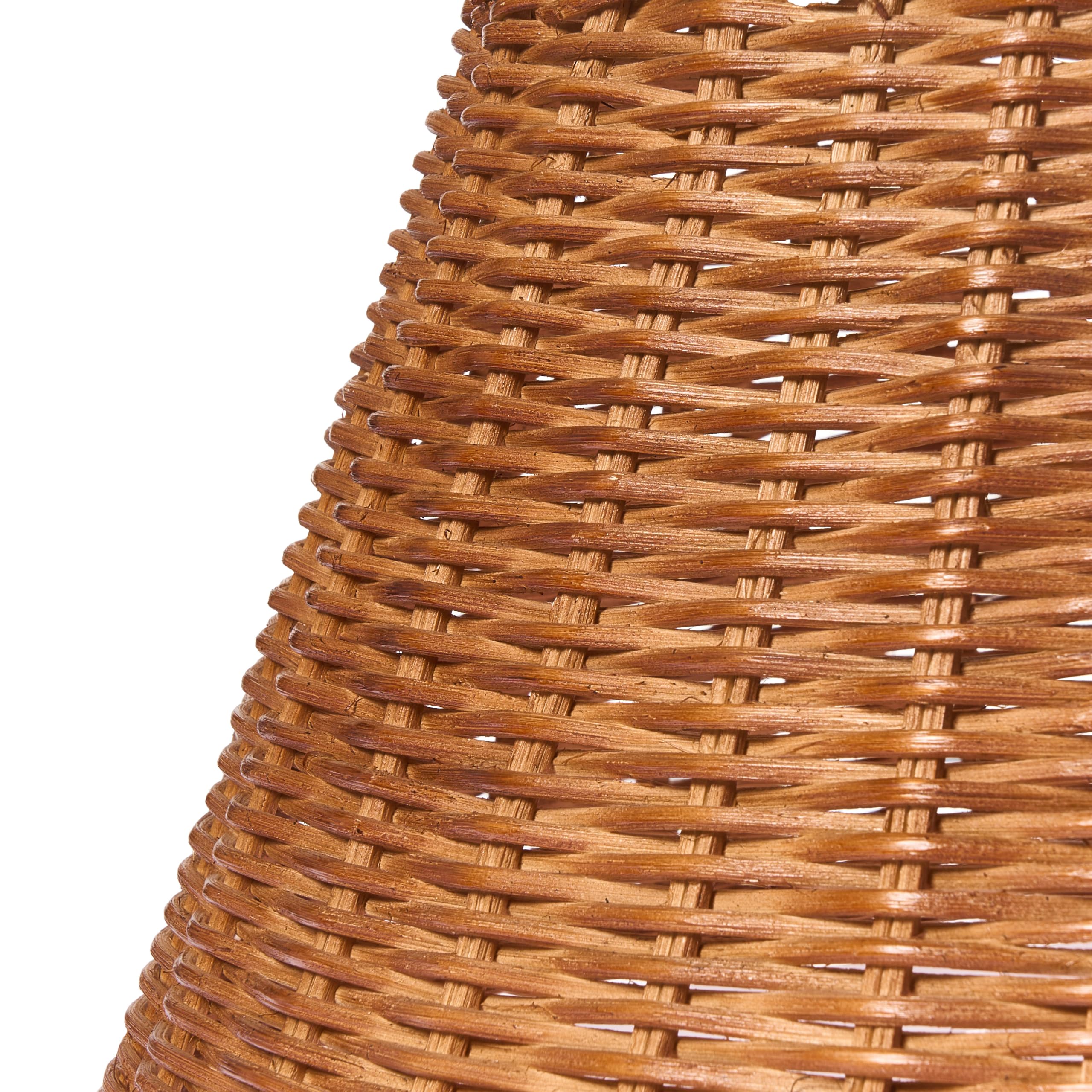 Jupe de Sapin de Noël en Rotin ⌀ 50 cm Rond Fait Main Naturelle Flocon