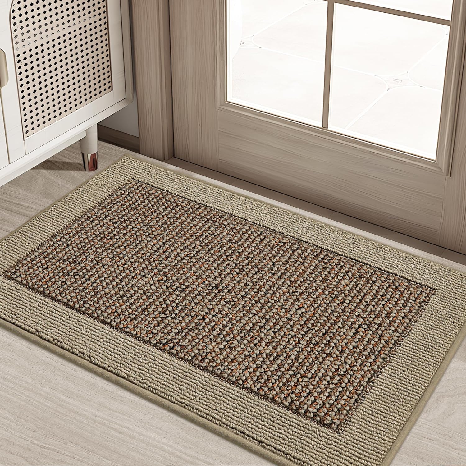 BEQHAUSE Indoor Door Mat 20 x 32 Dirt Trapper Door Mats Non-Slip Entryway Rugs Washable Resist Dirt Absorbent