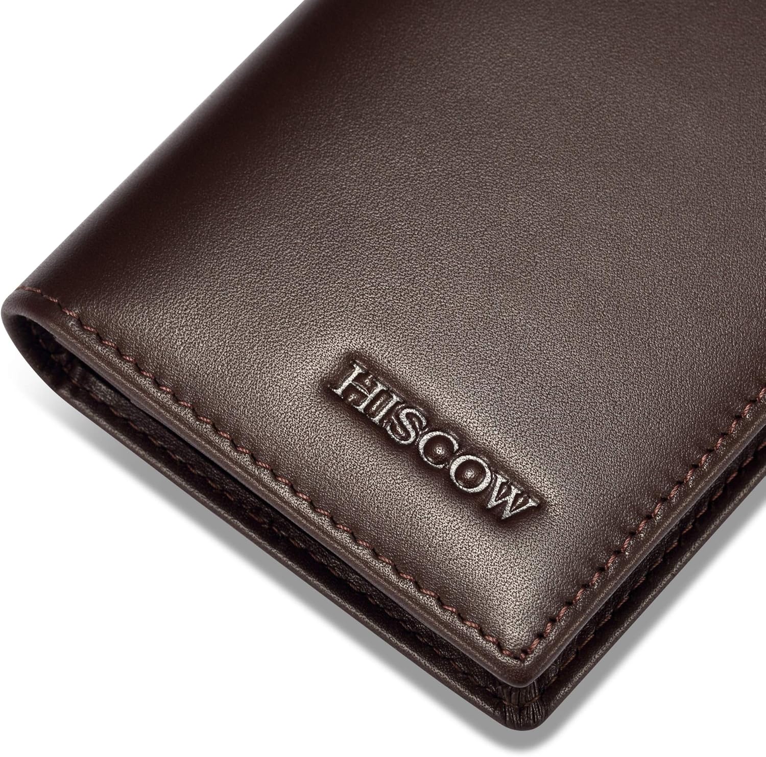 Leather Business Card Case Holder for Men & Women, Italian Calfskin - Image 4